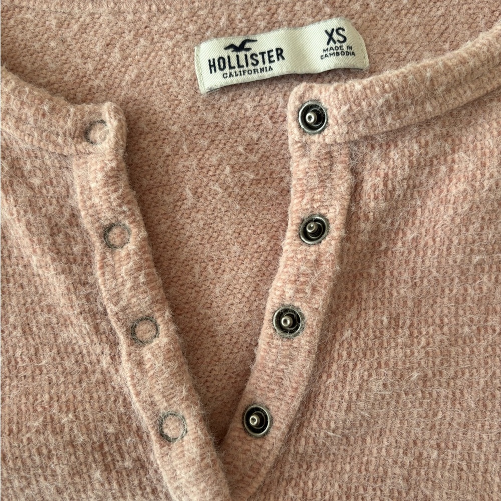 Hollister Button Sweater Womens